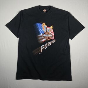 Vintage 1999 Harley-Davidson Cancun Mexico "Forever" Eagle T-Shirt Black XL